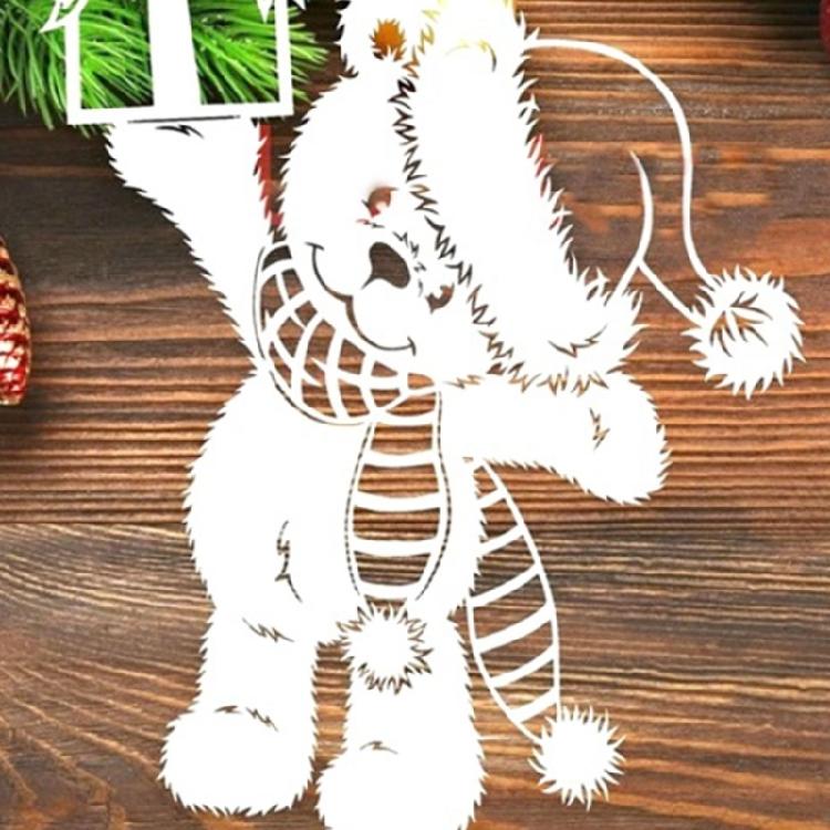 Metal Cutting Dies Bear Gift Box Card Embossing DIY Photo Album Template Mold