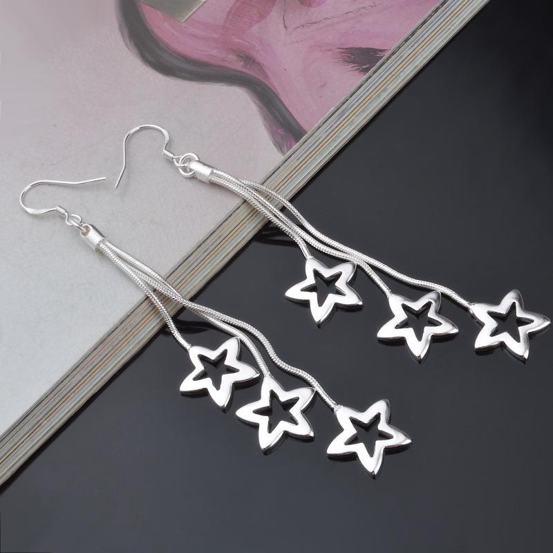 New Fashion Jewelry Trend Korean Edition Silver Plated Earrings S925 Silver Earrings