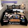 Custom Textile Girl Power Bedding 3 Piece Set HD Print Duvet Cover Pillowcases for Teens Adult Bedroom Decoration