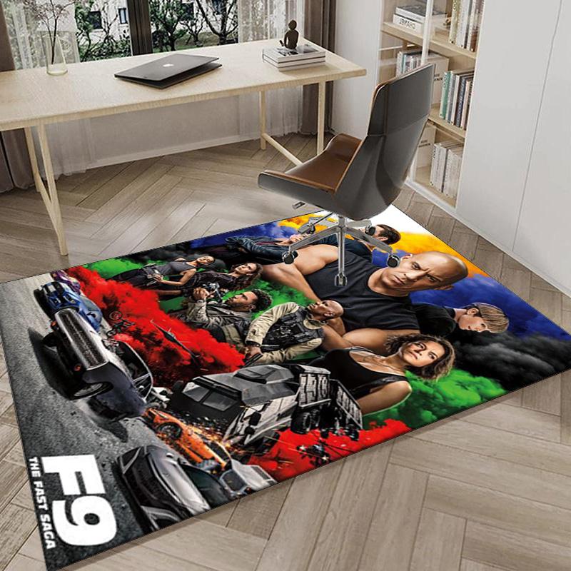 Fast And car Family Carpet, Chair Rug,Rug for Office Bedroom living rooms, Doormat decor Fan Gift Christmas Gift