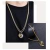 Necklace Pendant Sun Moon Stainless Steel Balance Opposite Amulet Talisman Power Strength Life Protect Health Jewelry Accessories