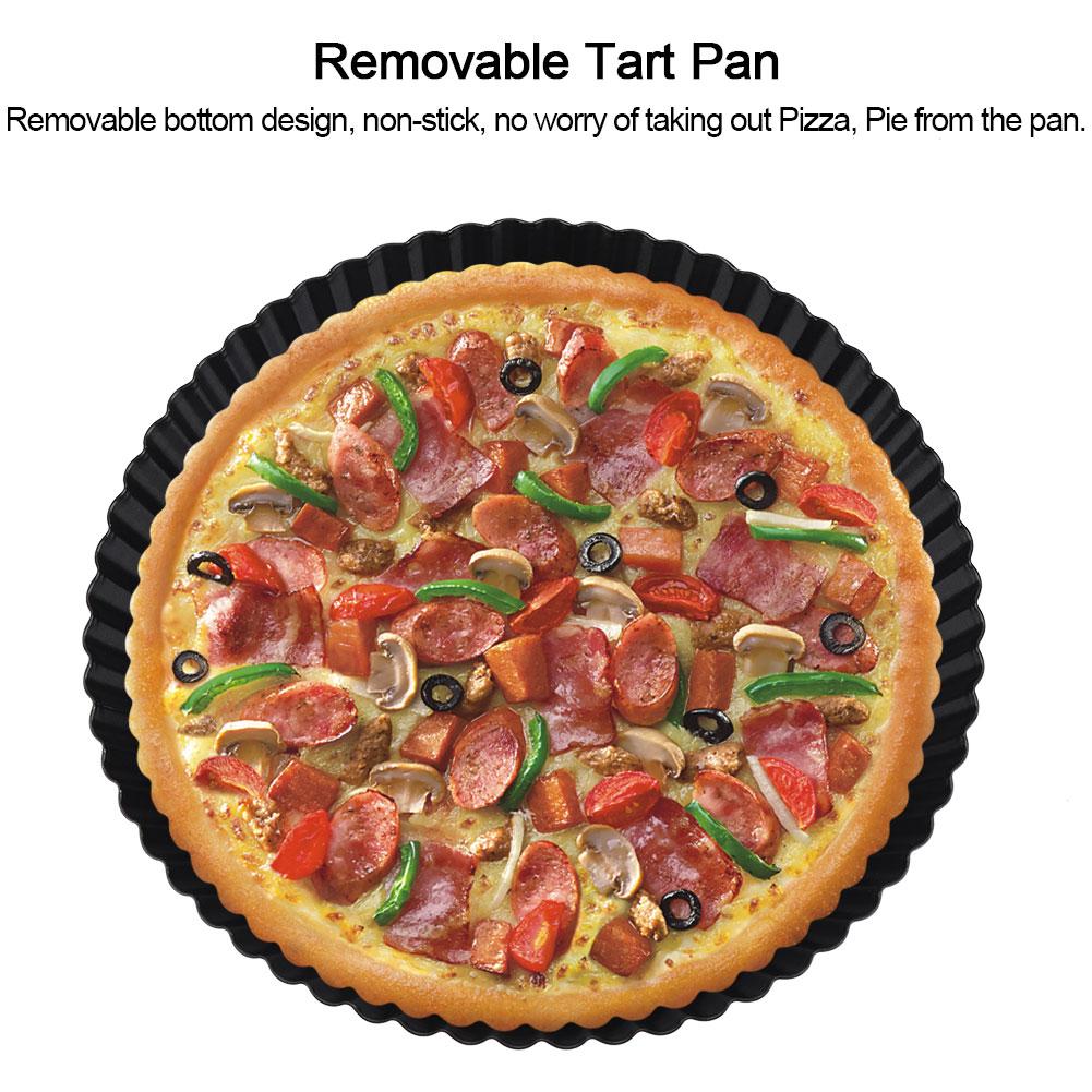 

9 Inch NOn stick Pizza Bakeware Removable Loose Bottom Tart Pie Pan