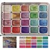 20 Colors Metal Watercolor Painting Set Portable Box With Shiny Pearls Solid Watercolor Painting Art Supplies For Art Student