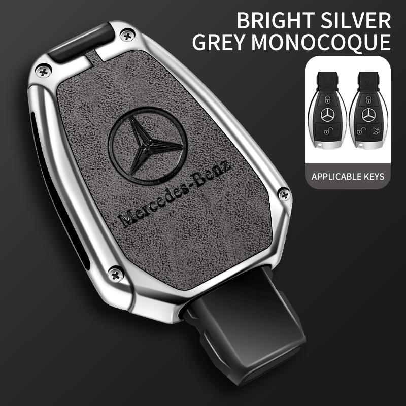 CRX1 Leather Car Key Case Cover Shell Fob For Mercedes Benz A B C E Class GLS GLA GLK GLC CLS CLA W204 W205 W212 W463 W176 Accessory