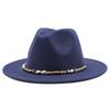 Wish Woolen Beaded Top Hat 60Cm Head Circumference Flat Eaves Big Eaves Jazz Hat