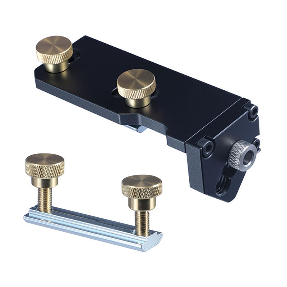 Adjustable Stop Aluminum Profile Drill Guide with Positioning Jig for Accurate Hole Punching On Various Profile Sizes