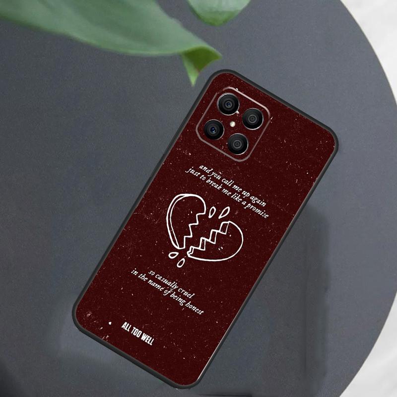 All Too Well Lyrics For Honor Magic 7 Lite 6 5 8 Pro Case For Honor 200 400 70 90 X8c X8b X9a X9b X9c X9d Win RT
