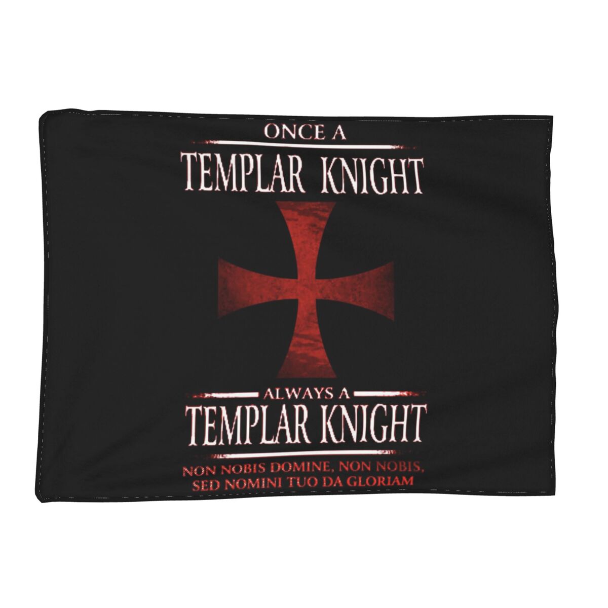 

Knights Templar Flag With Coat Of Arms Medieval Warrior Cross Blanket Flannel Throw Blanket Bedding for Bedroom Picnic Travel 80x120cm