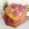 1pc Crown Royal Automatic Folding Umbrella - Portable Collapsible Design, 8-Rib Iron Frame, Durable Fabric Yy251125005