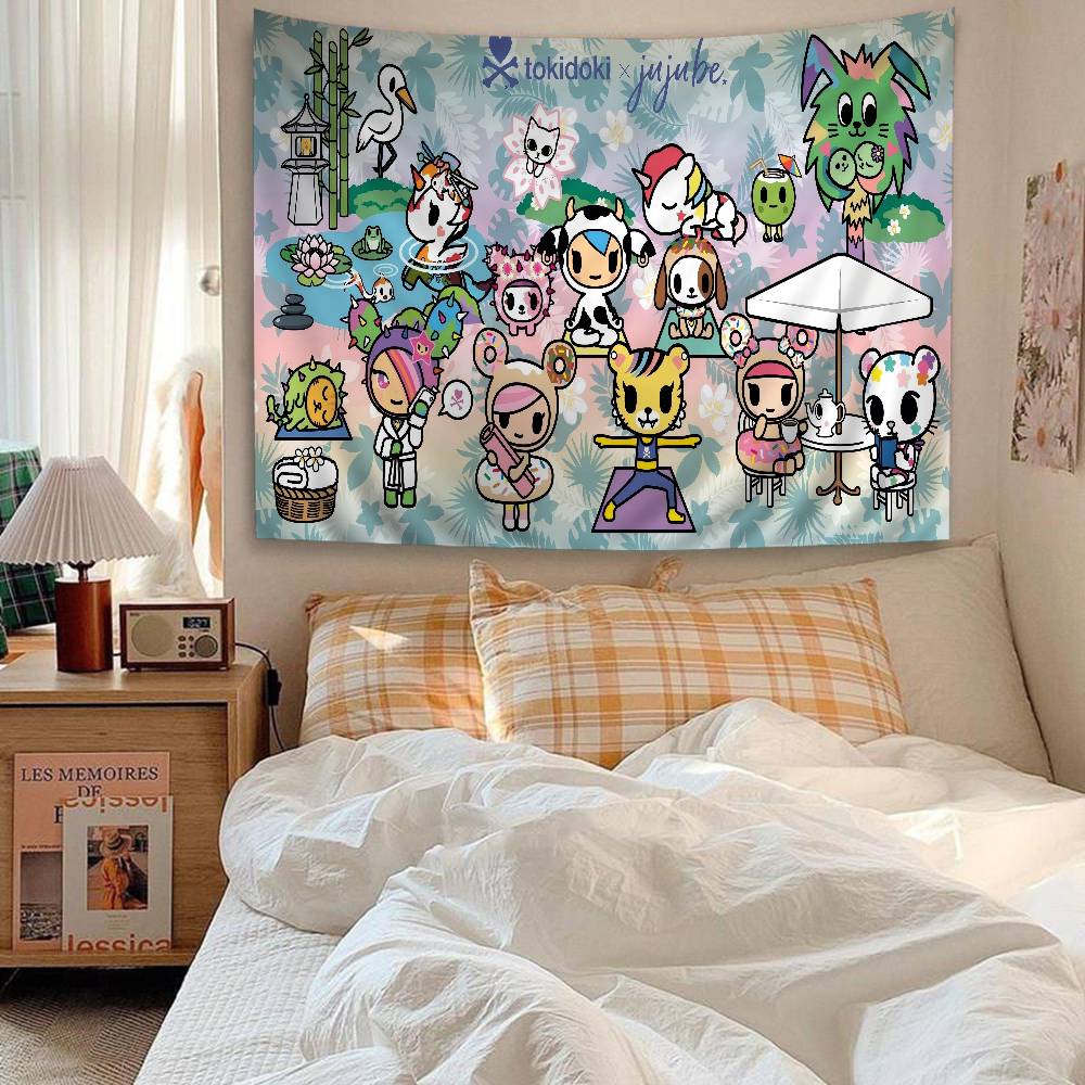 

Famous Brand Kawaii T-Tokidoki Hippie Wall Hanging Tapestries For Living Room Home Dorm Decor Art Home Decor 50x70 cm