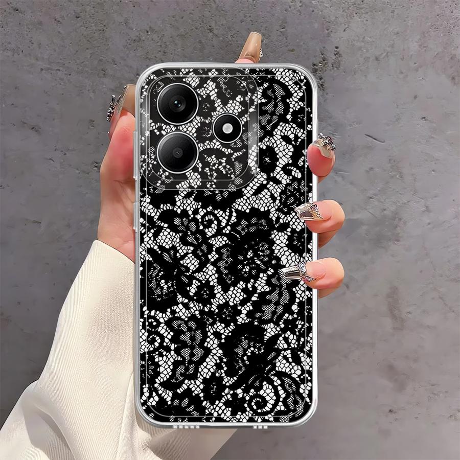 Sexy Lace Soft Phone Cover Case for Xiaomi Redmi Note 14 Pro Plus 13C 9 10 10S 14C Note 13 11S 11 12S 12 A4