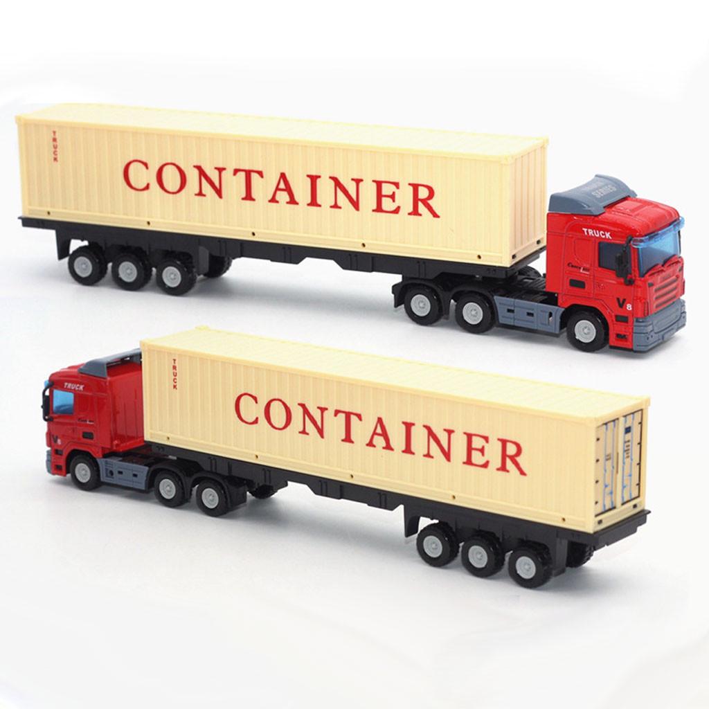 Container Truck Simulation Alloy Car Model European Transport Truck