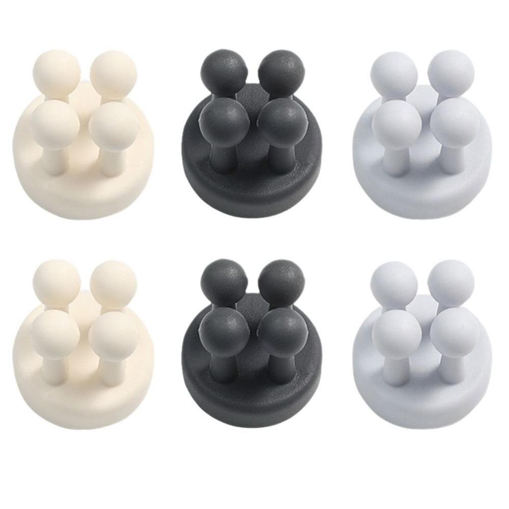 Self Adhesive Silicone Hook Bathroom Razor Holder Storage Hook Wall Shaving Shaver Shelf Toothbrush Holders Organization