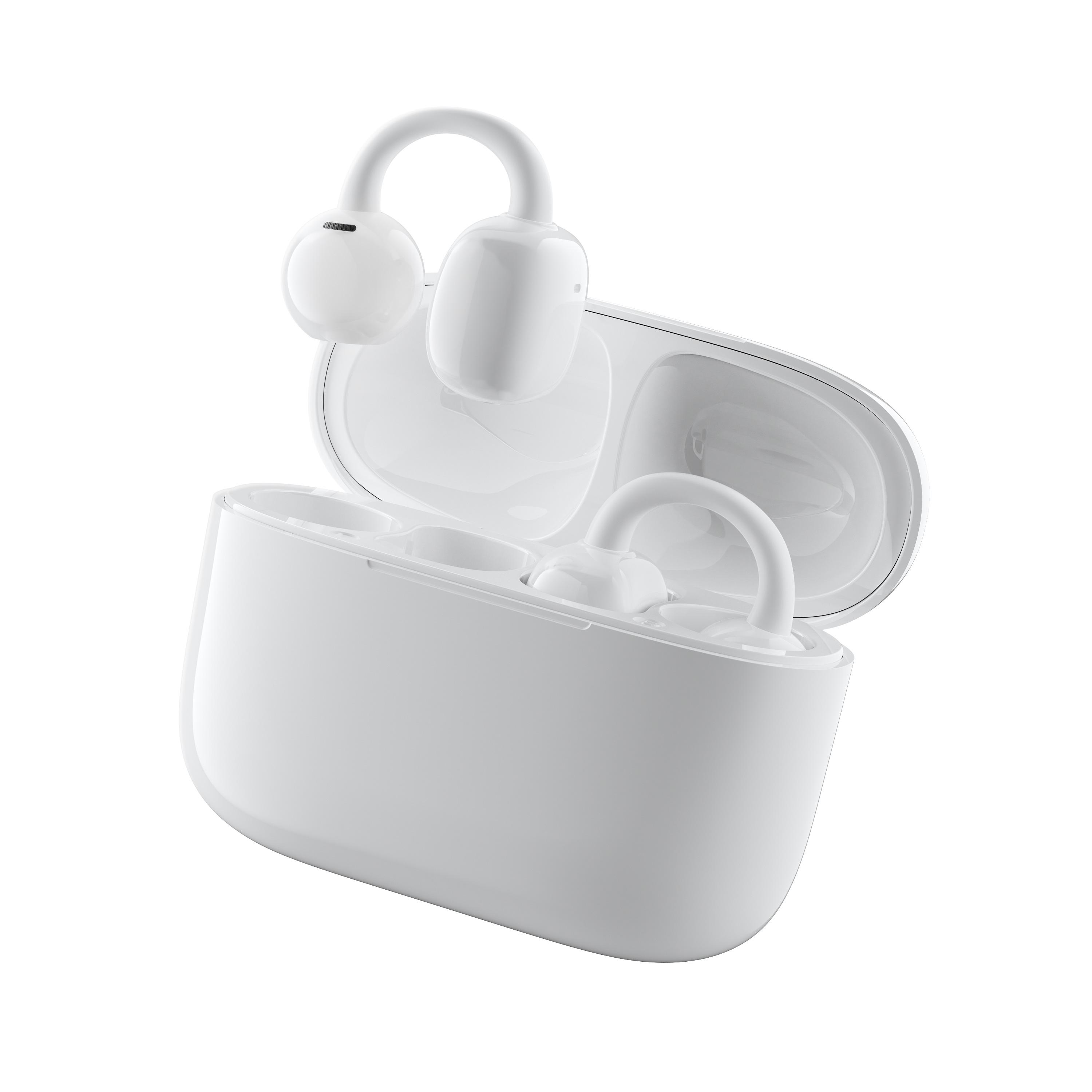 

Ear Clip Earbuds 6th Gen Bluetooth 6.0 Headphones Surround Sound Earphone Touch Control Wireless Headset Noise Reduction HD Call белый