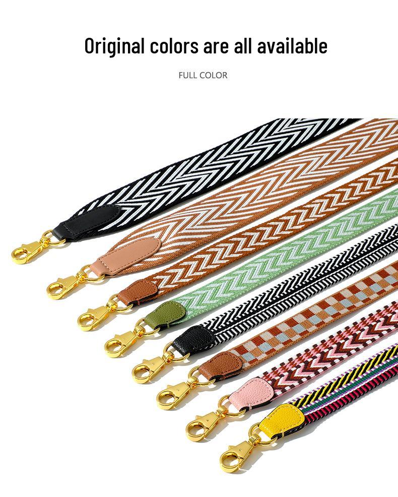 F-26 Twill Canvas Bag Strap: 2.5CM Width, 5CM Adjustable Wide Shoulder Strap for Versatile Suitcase and Bag Accessories