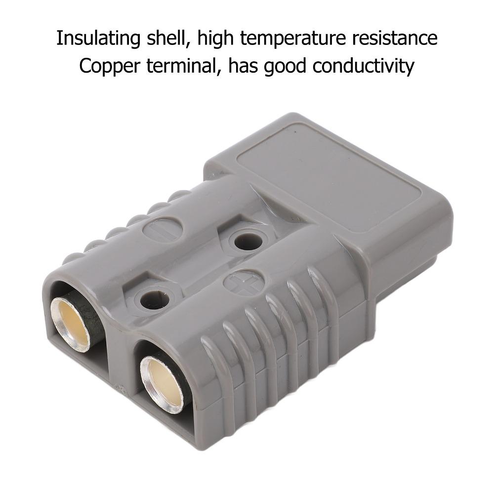2PCS Universal 175A Quick Disconnect Connector 600V Grey Quick Connect Disconnect Wire Harness Connector Plug Traction System