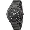 Stile Grey Black Stainless Steel Gents Quartz Watch with Date R8853142001