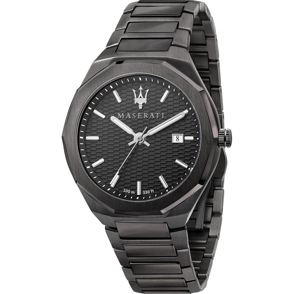 

Мужские кварцевые часы Maserati Stile Grey Black из нержавеющей стали с датой R8853142001 серый