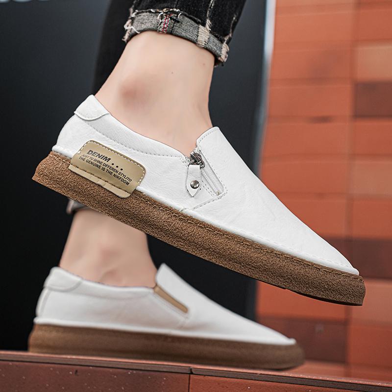 Casual men's board shoes New trendy design style Outdoor Leisure Party Daily Office Driving adult Grey hot selling loafer