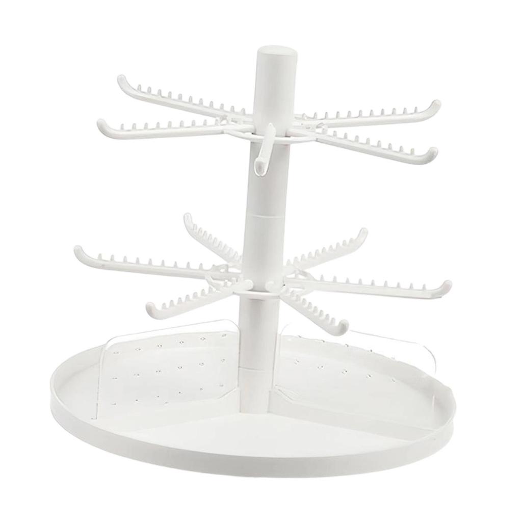 Jewelry Display Stand Hanger with Storage Tray Multifunctional for Hair Accessories Dresser