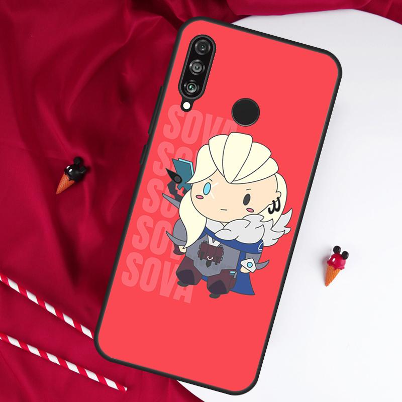 Cute Cartoon Chibi Valorant For Huawei Nova Y61 Y91 Y90 Y70 Y60 Y72 12s 12i 11i 7i 8i 9 10 SE P60 Pro P30 P40 Lite Case