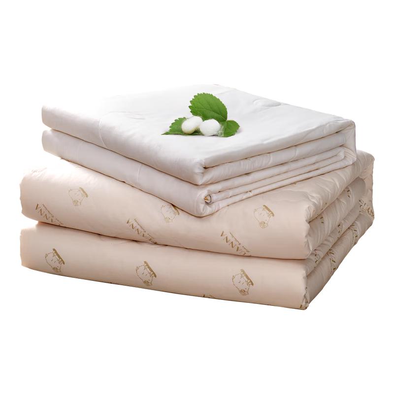 FUANNA 100% Wool & Silk Two-in-One Quilt