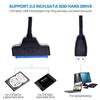 Câbles SATA SUNSEATON USB 3.0 vers SATA Convertisseur USB vers Adaptateur USB 3.0 vers SATA III vers SATA III Cable pour 191506