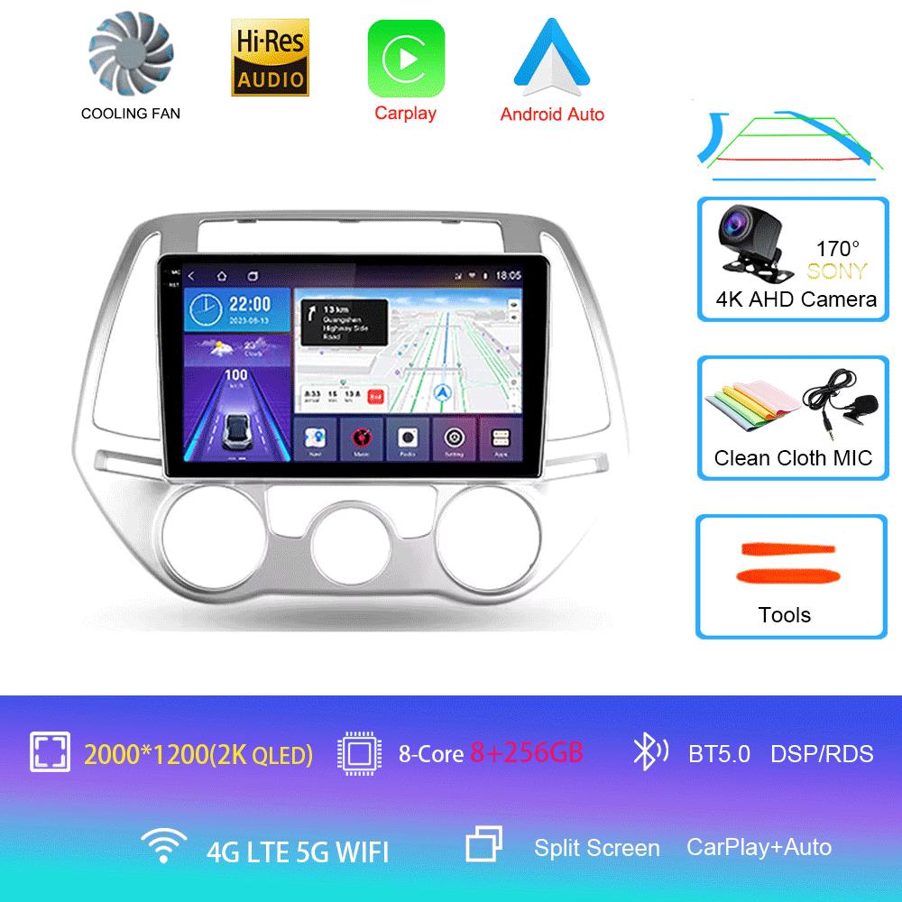 Car Radio Android 14 Carplay Auto Multimedia Player For Hyundai I20 2010 2012 2013 2014 DSP Autoradio GPS Stereo 2din Head Unit