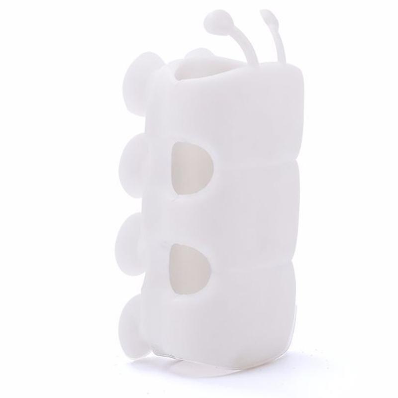 

Присоска, держатель для насадки для душа, многоразовый кронштейн для душа, подвижная присоска, стойка в форме гусеницы, аксессуары для ванной комнаты белый