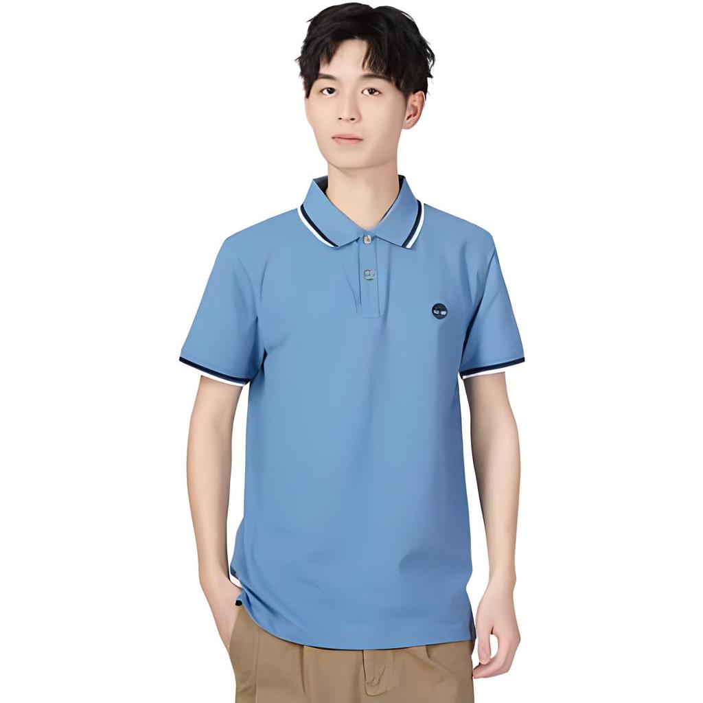 Timberland Color Block Rand Sport Trainings Polohemd Herren Oberteile Blau A62SH-DJ5