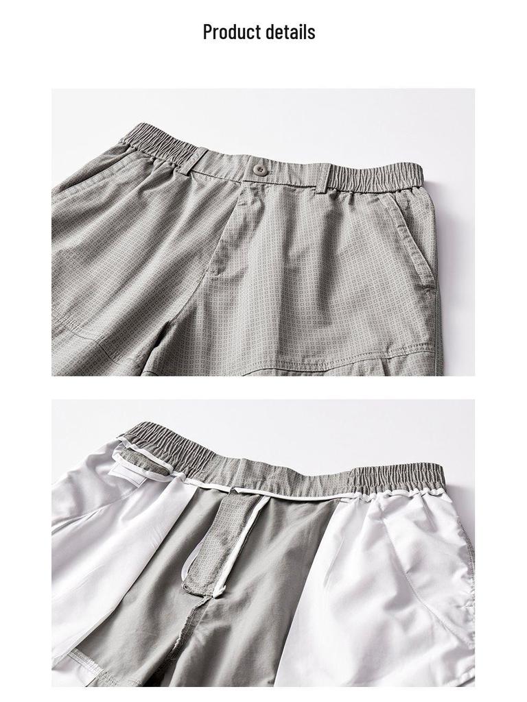 Men's Trendy Casual Summer Shorts - Loose, Lightweight Workwear for Young and Middle-Aged Men