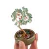 Copper Wire Natural Crystal Tree Ceramics Base Stone Tree Life Ornament  Table Decoration