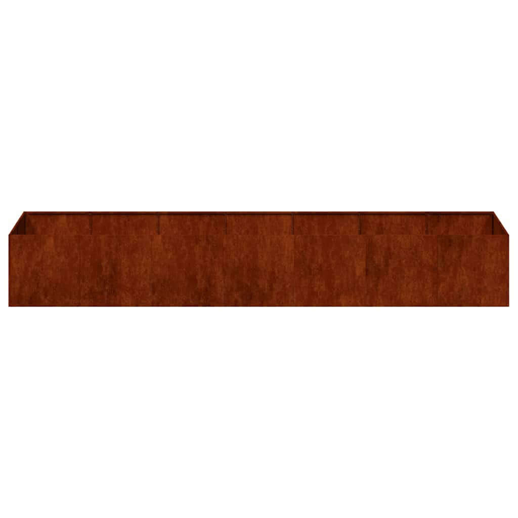 Planter Rustic 280x80x40 cm Weather Resistant Steel
