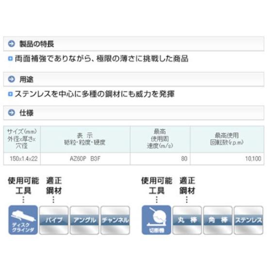 Resiton Cutting Wheel 150 x x 22 "Golden Egg" (10 pieces) 1.4