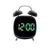 Electronic Metal Alarm Clock Featuring Led Screen And Powerful Chime For Home Sleep Aid