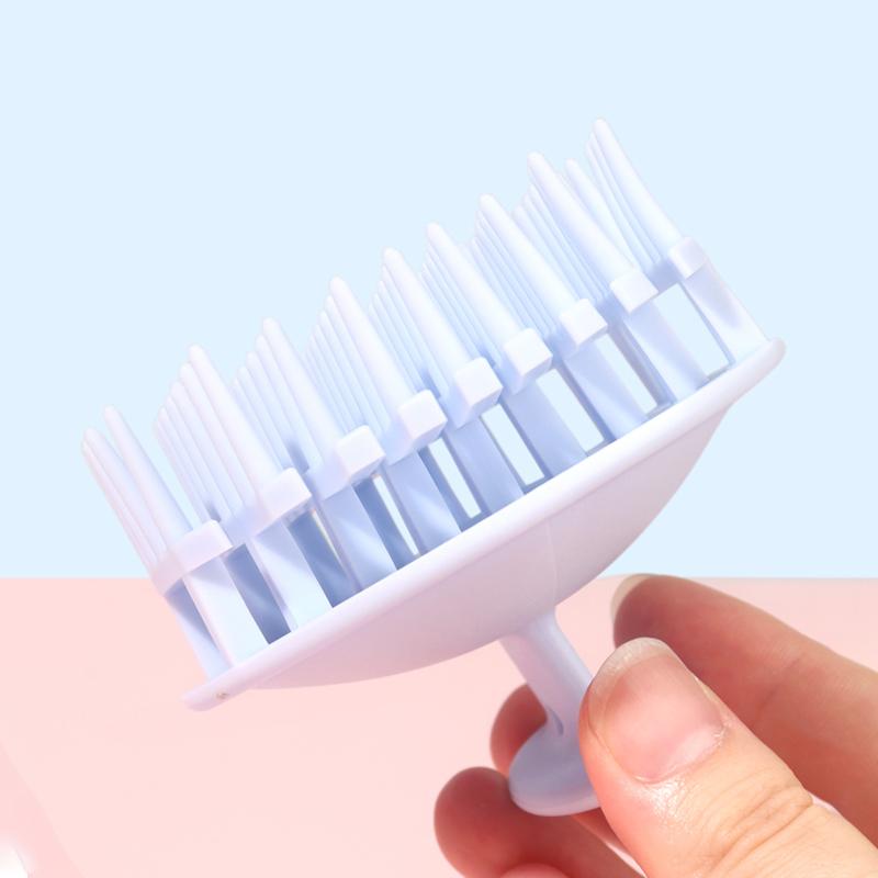 1pc scalp massage shampoo brushes,soft silicone bristles, exfoliating ventilated hair brush For Hair Accessories