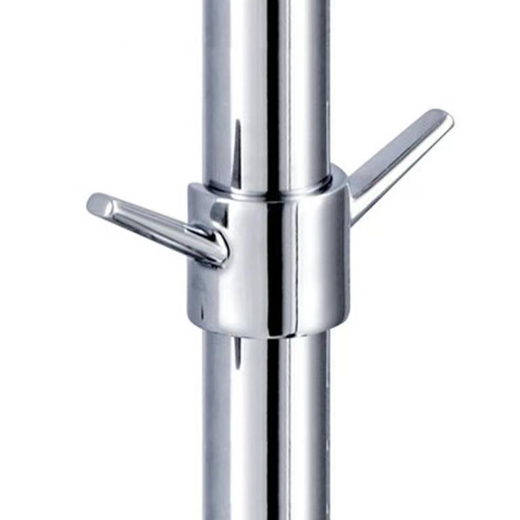 Upgrades 2pcs Shower Rod Hook Set Easy Install Not Drill Required Space Saving Shower Head Holder for Towels & Loofahs