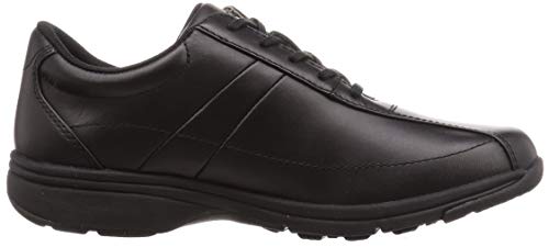ASAHI Medical Walk LF Women's Leather Walking Shoes with Zipper, Black, Size 23 Cm, 4E