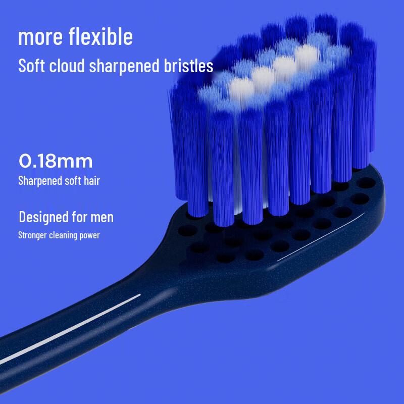 Can Ban Wide Head Soft Bristle Toothbrush 2-Pack