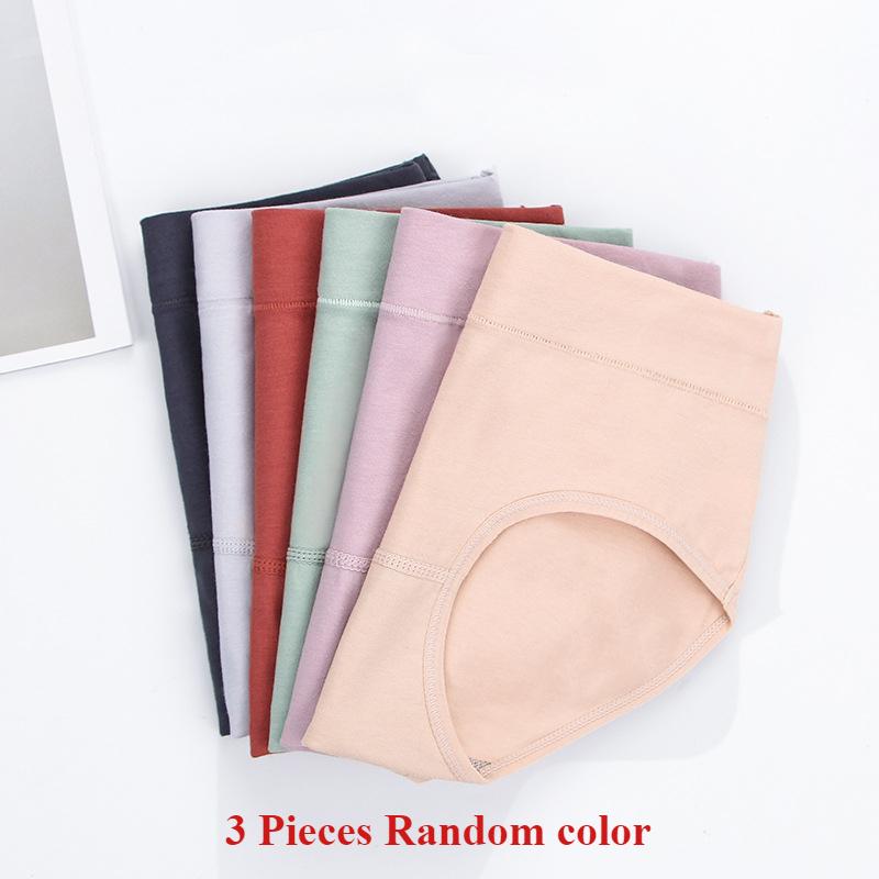 3 stück Weibliche Unterwäsche Vier Saison Neue frauen Reine Baumwolle Unterwäsche Modische Einfarbig Unterwäsche Damen Vier Jahreszeiten Höschen