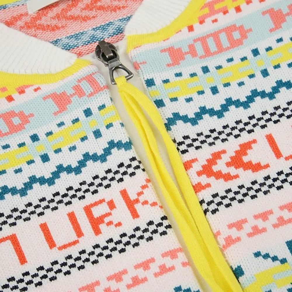 Oilily Pattern Zip Up Cardigan Ow9sacg001