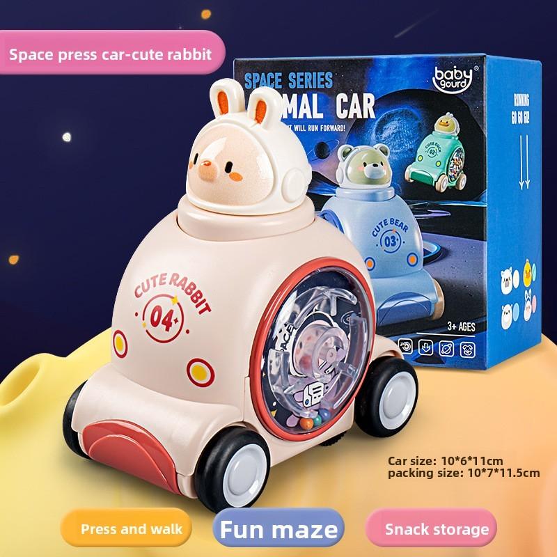 Dog Rabbit Animal Themed Inertia Toy Car For Kids With Press And Glide Play For Children Ages 3 To 6