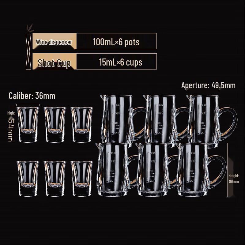 Shi Jin Graduated Baijiu Decanter & Shot Glass Set