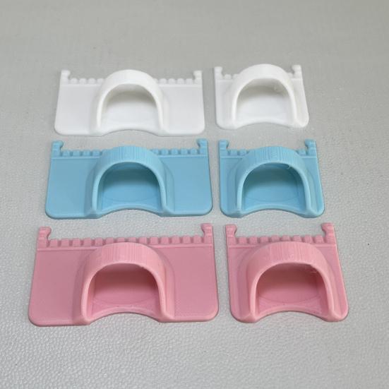 Kantenstich-Messgerät Schloss Nählineal 3D-gedrucktes Nahtzugabe-Lineal Daumen-Führungslineal für präzises Säumen Quilten Patchwork Stickerei DIY Stoff