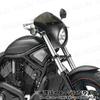 Universal Rocket Bikini Motorcycle Cafe Racer Front Cowl (Black/Smoked Glass)
