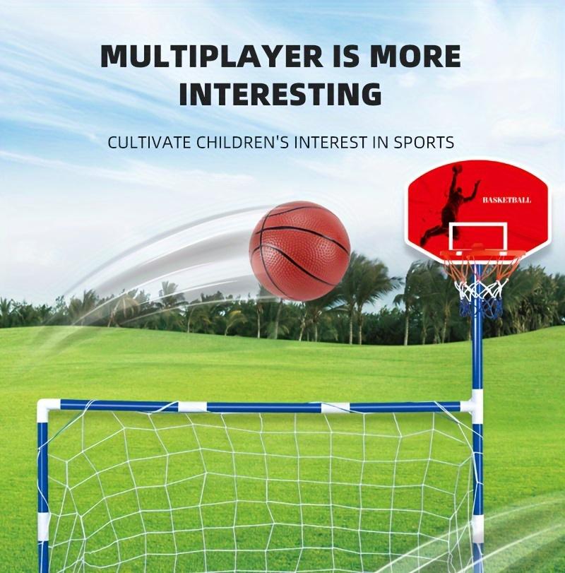 2-in-1 Soccer Goal & Basketball Hoop: Fun Parent-Child Interactive Sports Toys for Kids! Sensory Integration Training, Gift