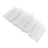 200PCS Clear Heat Shrinkable Tubes Pigtail Fiber Optic Fusion Splice Sleeve with Single Steel Needle 60x5x3.8mm