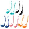 1 Pair Comfort Swimming Earplugs Silicone Waterproof Earplug Safe Corded Ear Plug  Adults Kids