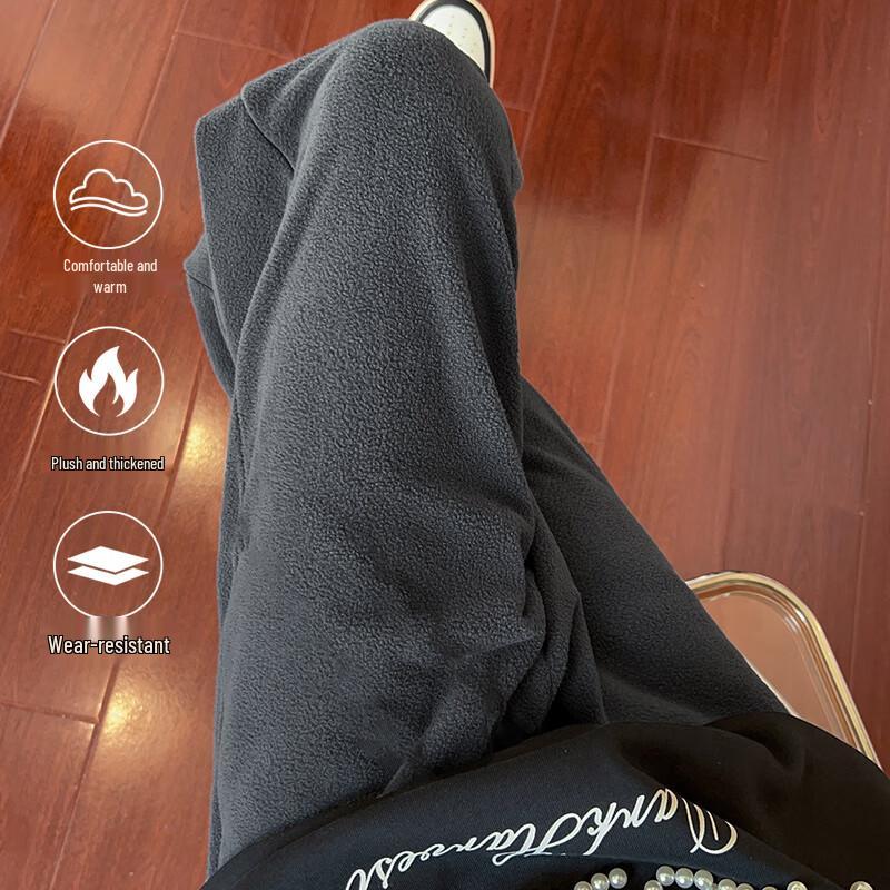 Jeanswest Men's Warm Double-Sided Fleece Jogger Pants