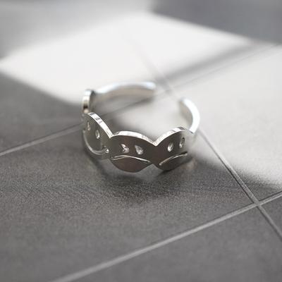 Homemade Emoji Smiley Face Happy and Sad Ring Opening Adjustable Titanium Steel Ring Male Couple Ring Jewelry